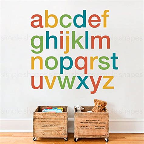 Buy Alphabet Wall Decal - Scheme A - Small - by Simple Shapes Online at ...