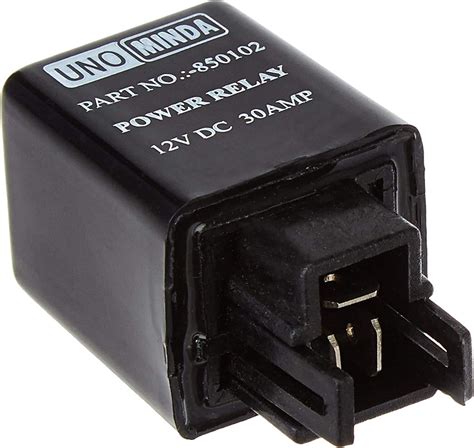 Uno Minda 850102 Power Relay/Tail Lamp Relay- 12V - 30A for Eicher ...