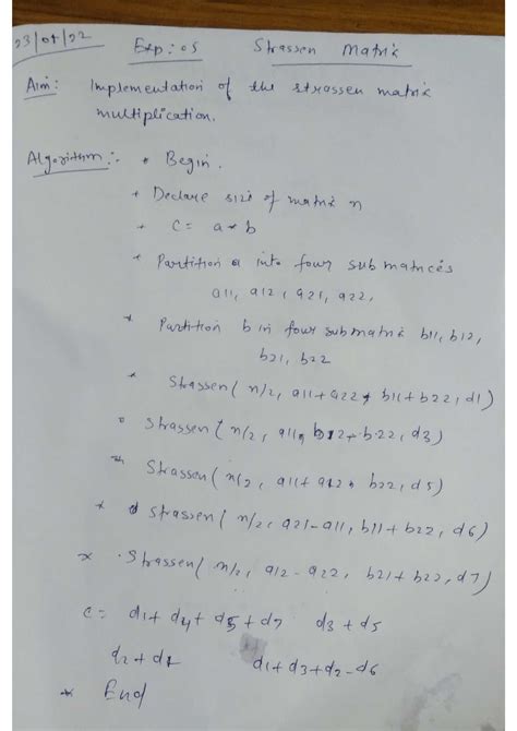 Strassen's Matrix Time Complexity 的图像结果
