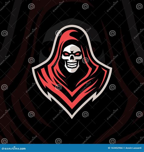 Grim Reaper Esport Team Logo Badge Stock Illustration - Illustration of ...