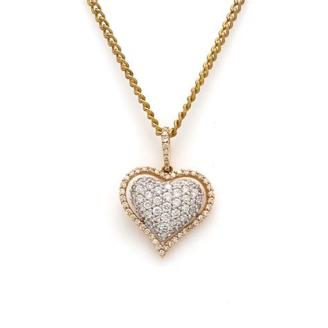 Gold & Diamond Heart Pendant by Jewelove