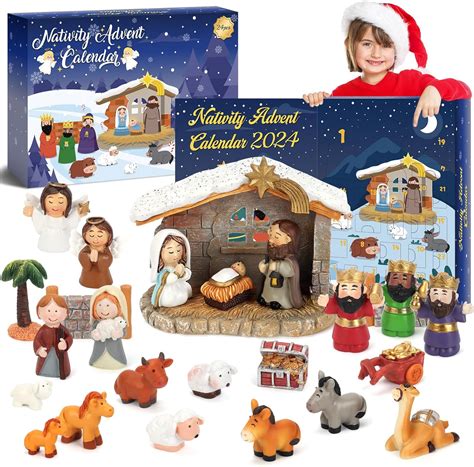 Amazon.com: Nativity Advent Calendar 2024 for Kids - 24 Days of ...
