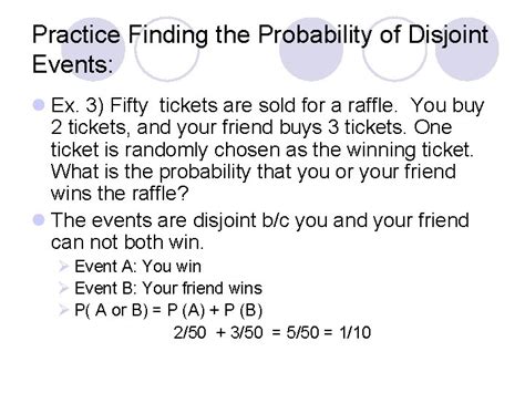 Image result for Probability Complement Disjoint Events