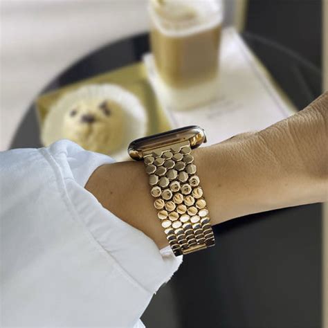Gold Honeycomb Apple Watch Strap – Qrioh.com