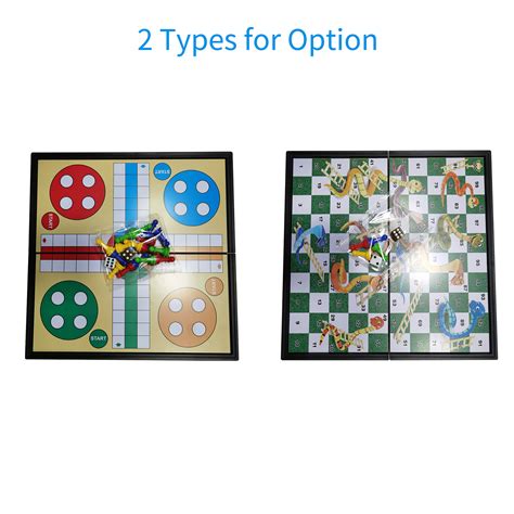 Buy Aibecy Portable Magnetic Ludo Board Games Folding Flight Game ...