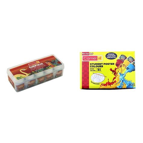 Camlin Kokuyo Fabrica Acrylic Ultra Color, 15Ml, 10 Shades & Camlin ...