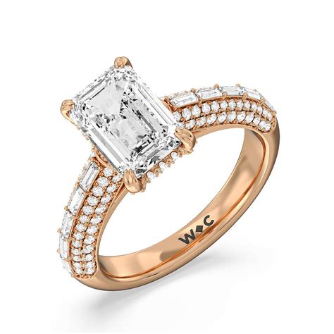 The Soho 3 9/10 CTTW Round Cut Lab Grown Diamond Engagement Ring in ...