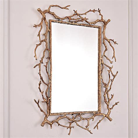 Twig Wall Mirror - 100% Made From Brass – Artcraft
