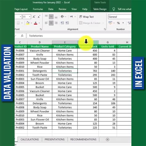 Data Validation in Excel 的图像结果
