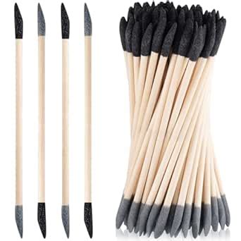 Leriton 120 Pcs Sanding Sticks Double End Matchsticks Sanding Twigs ...