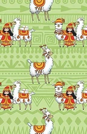 Bullet Journaling Notebook Tribal Alpaca Llamas: 5mm Dotted Grid with ...