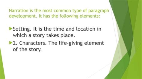 Image result for Narration Pattern of Development