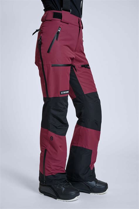 Lynx Ski Pants Burgundy - Women's - Strobe