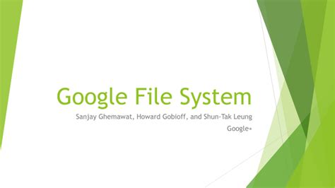 Google File System 的图像结果