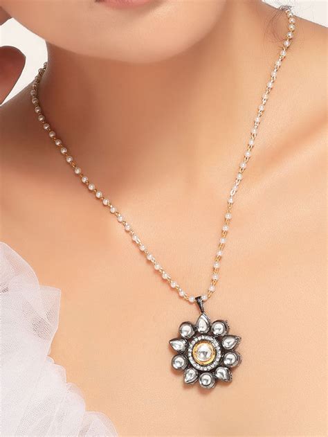 Buy Gold Toned Handcrafted Brass Necklace | WPPJSET269/SWAH7 | The loom