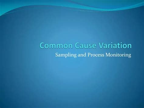 Image result for Common Cause Variation Trends