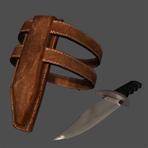 Knife and holster 3D Model $9 - .max .3ds .obj .unknown - Free3D