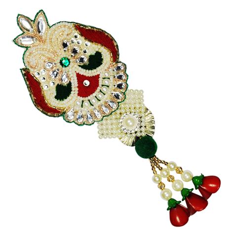 ADIDEV Design Satka Lumba Rakhi With Roli Chawal Set of 1 Single Rakhi ...