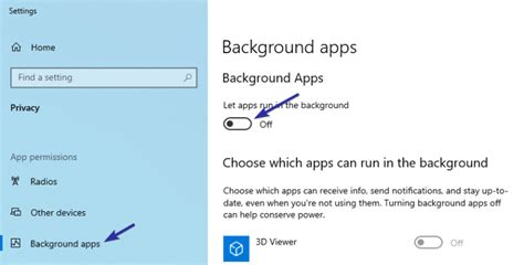 How to Stop Background Apps in Windows 10