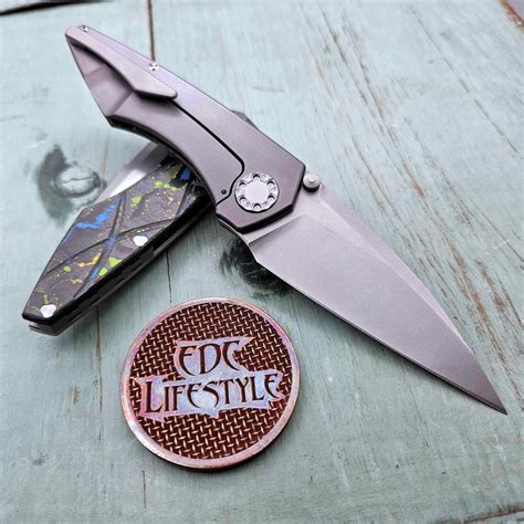 Sharknivco Mini Goblin Gecko Camo Carbon RWL34 Blade - EDC Lifestyle Exclusive