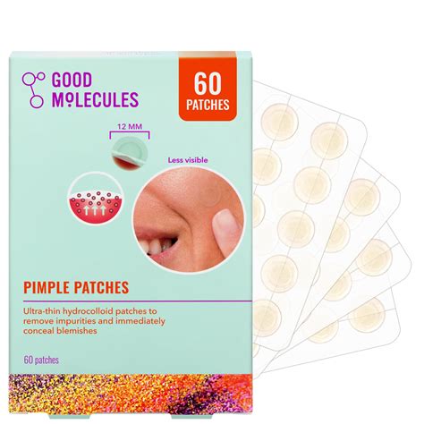 Buy Good Molecules Pimple Patches for Face, 60 Pack – Ultra-Thin ...