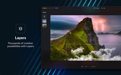 Image result for Luminar Neo Interface