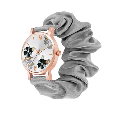 Buy TACOFY Scrunchies Watch Classic & Unique Strap Cloth Soft Pattern ...