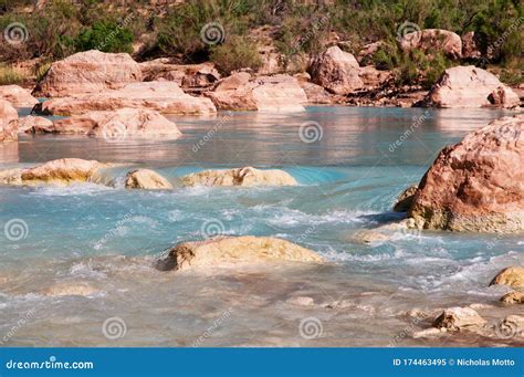 Little Colorado River Spring Afternoon Stock Image - Image of green ...