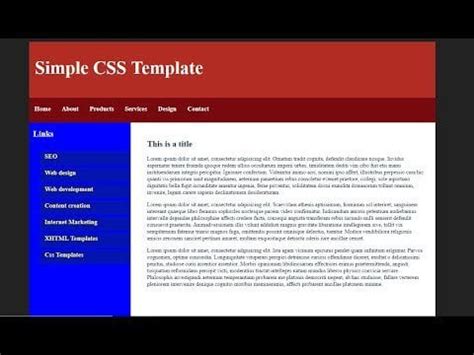 Image result for Basic CSS Template