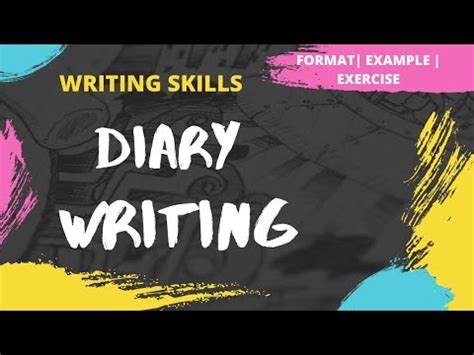 Diary Writing - How to write a Diary - Format - Example - Exercise ...