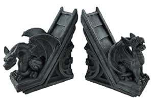 Gothic Gargoyle Sculptural Bookends Book Ends by Pacific Trading ...