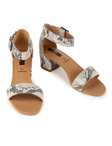 Buy Leather Snake Print Standard Fit Heels at Marks & Spencer