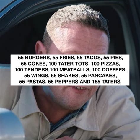 55 Burgers, 55 Fries, 55 Tacos… - I Think You Should Leave Inspired ...