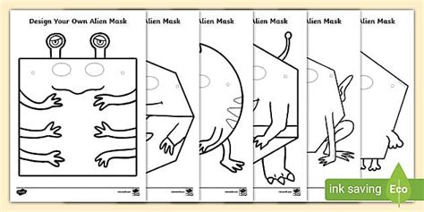 Design Your Own Alien Mask (teacher made) - Twinkl