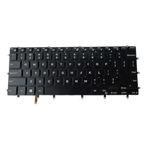Yesvoo US Backlit Keyboard for Dell XPS 9550 9560 9570 / Inspiron 13 ...