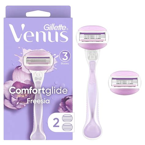 Buy Gillette Venus ComfortGlide Freesia Women's Razor - 1 handle + 2 ...