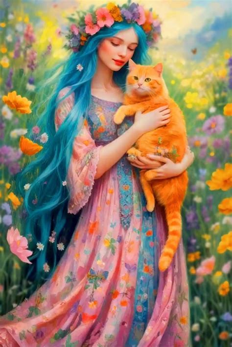 Pin by Wanda Rogers on CATS AND GIRLS/FAIRIES/ANGELS& WITCHES 2 | Fairy ...