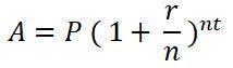 Image result for Weekly Compound Interest Formula