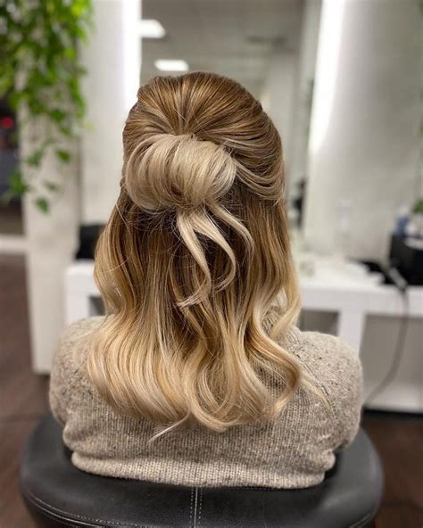 Half Up Bun