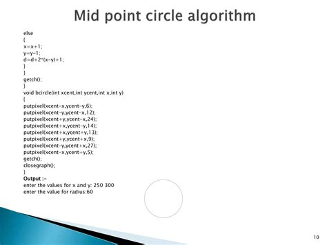 Image result for Circle Algorithm Explanation