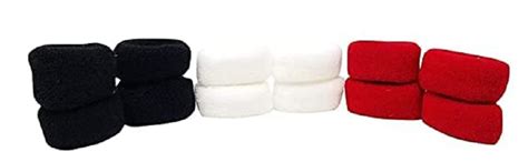 Mom&dreams Rubber Band Black, White and Red Cotton Scrunchy Hair Band ...