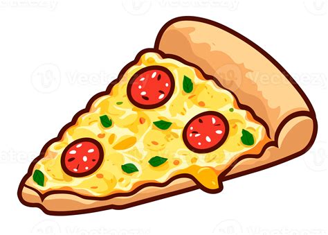 Pizza clip art isolated on transparent background. AI Generative ...