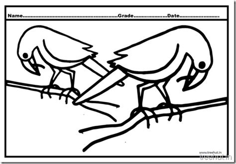 Crow Coloring Pages