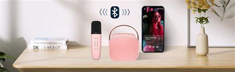 Audio Array AM-W18 Mini Bluetooth Speaker & Wireless Karaoke Mic with ...