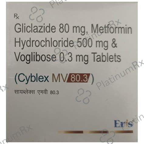 Cyblex MV 0.3/500/80mg Tablet 15s | Uses, Price & Substitutes