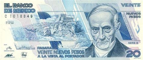墨西哥 20新比索 1992（签名2）-世界钱币收藏网|外国纸币收藏网|文交所免费开户（目前国内专业、全面的钱币收藏网站）