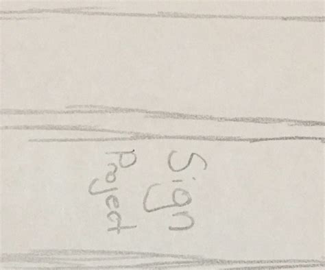 Image result for Project Sign