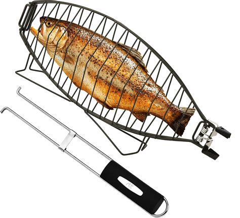 Amazon.com: Fish Grilling Basket for Grill - Stainless Steel Basket ...
