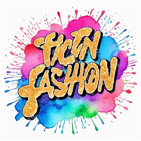 Fashion Word Illustration with Glitter | Stable Diffusion Online