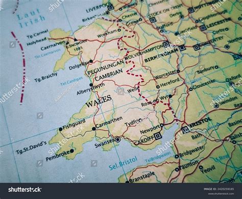 Map Wales Constituent Country State Sovereign Stock Photo 2420259185 ...